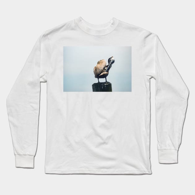 Grooming Pelican Long Sleeve T-Shirt by KensLensDesigns